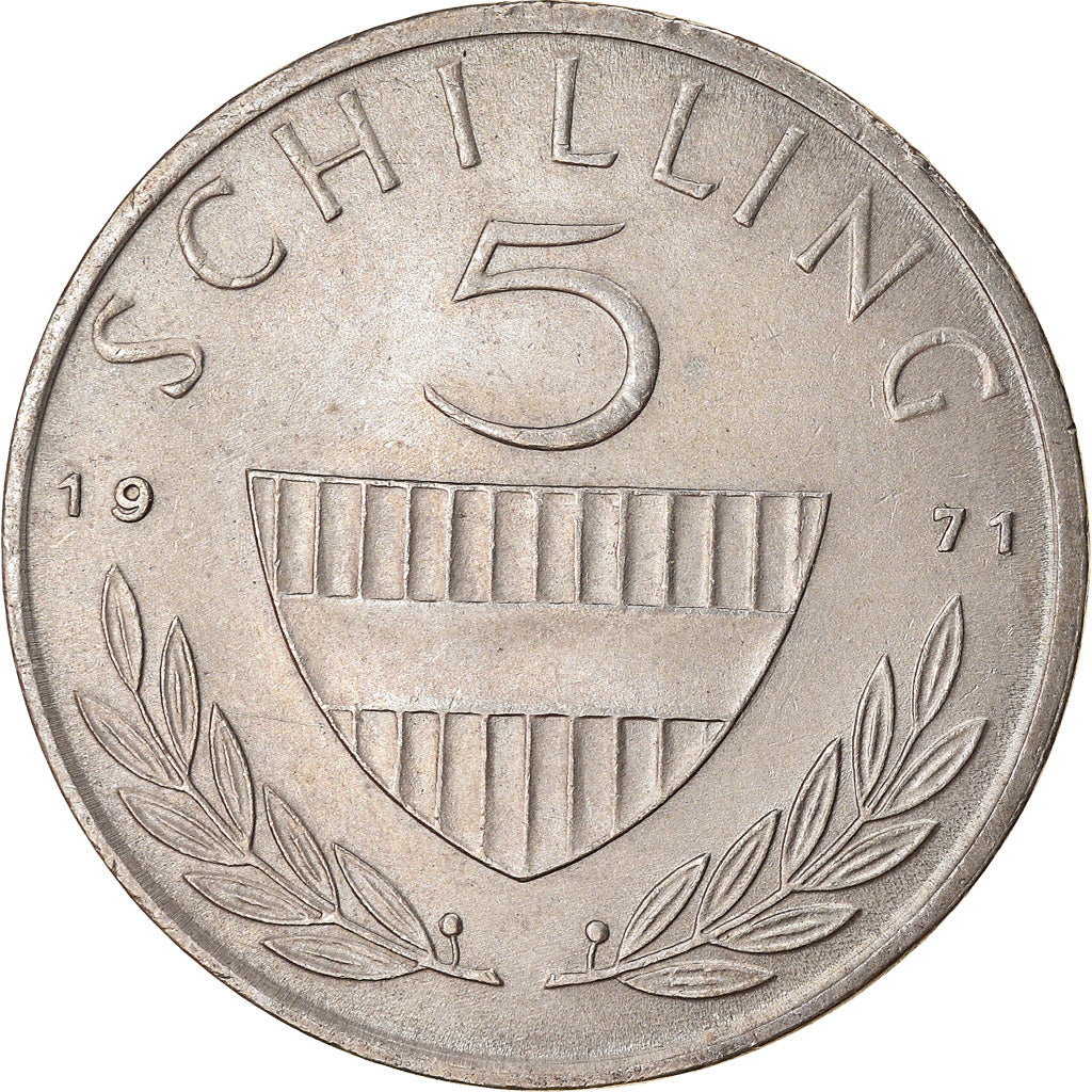 Coin, Austria, 5 Schilling, 1971, EF(40-45), Copper-nickel, KM:2889a