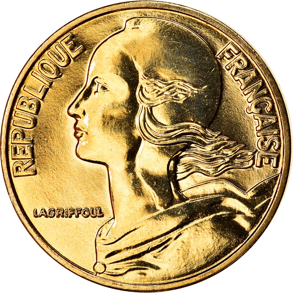 Moeda, França, Marianne, 10 Centimes, 2001, Paris, BU, MS(65-70)