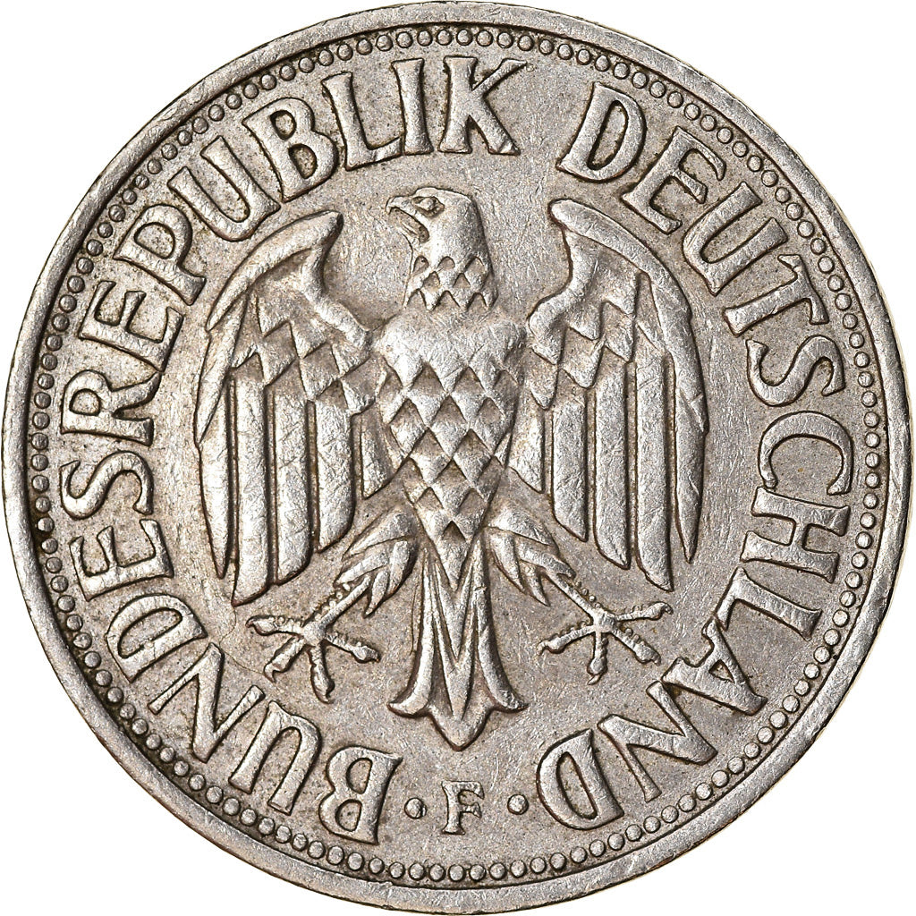 Coin, GERMANY - FEDERAL REPUBLIC, Mark, 1961, Stuttgart, EF(40-45)