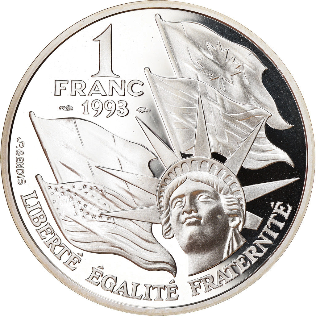 Monnaie, France, Franc, 1993, Paris, BE, FDC, Argent, Gadoury:C38, KM:1014