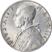Munten, Vaticaanstad, Pius XII, 10 Lire, 1951, ZF+, Aluminium, KM:52.1