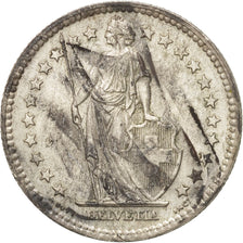 Switzerland, 2 Francs, 1958, Bern, AU(50-53), Silver, KM:21