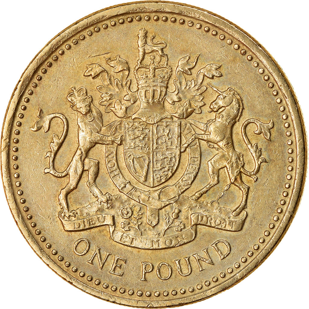 Coin, Great Britain, Elizabeth II, Pound, 1983, AU(50-53), Nickel-brass, KM:933