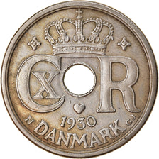 Coin, Denmark, Christian X, 25 Öre, 1930, Copenhagen, EF(40-45), Copper-nickel