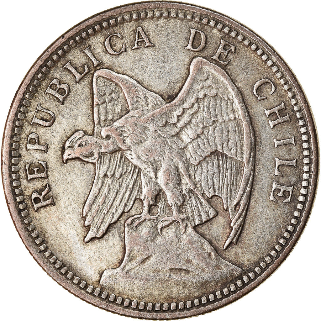 Coin, Chile, Peso, 1932, EF(40-45), Silver, KM:174