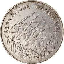 Coin, Gabon, 100 Francs, 1972, Paris, EF(40-45), Nickel, KM:12
