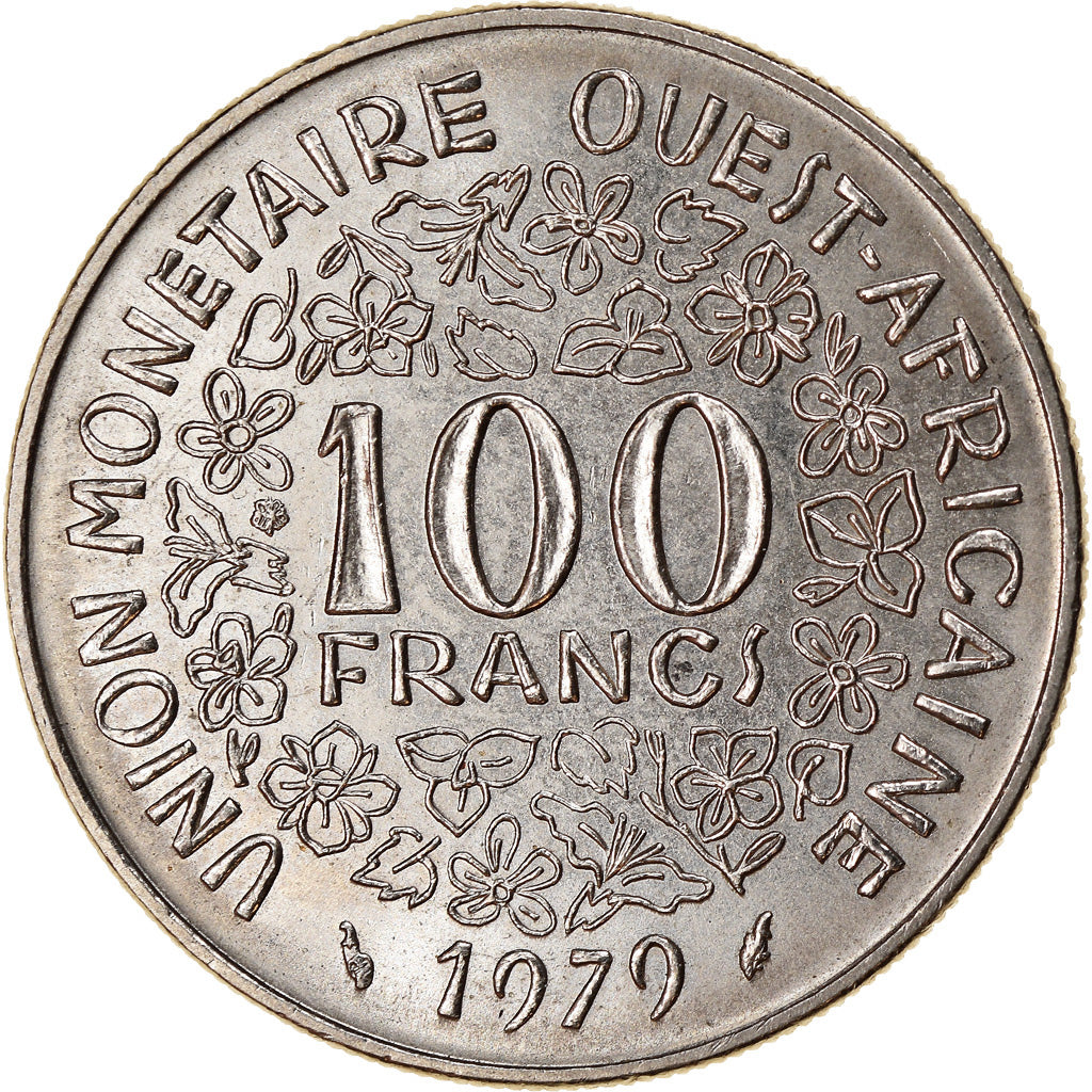 Munten, West Afrikaanse Staten, 100 Francs, 1970, ZF+, Nickel, KM:4