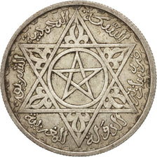 Morocco, Mohammed V, 100 Francs, 1953, Paris, EF(40-45), Silver, KM:52