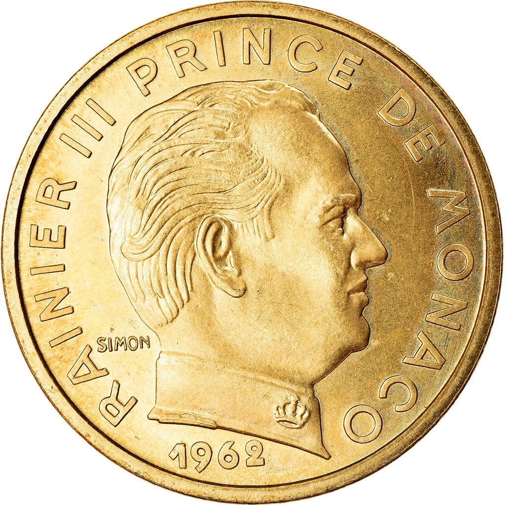 Coin, Monaco, Rainier III, 50 Centimes, 1962, ESSAI, MS(65-70), Cupro-Aluminium