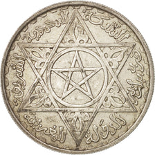 Morocco, Mohammed V, 200 Francs, 1953, Paris, AU(50-53), Silver, KM:53