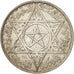 Morocco, Mohammed V, 200 Francs, 1953, Paris, AU(50-53), Silver, KM:53