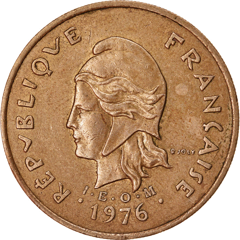 Moneta, Nuova Caledonia, 100 Francs, 1976, Paris, BB, Nichel-bronzo, KM:15