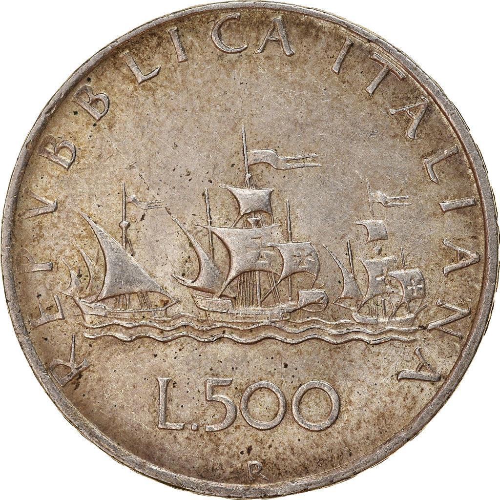 Coin, Italy, 500 Lire, 1960, Rome, EF(40-45), Silver, KM:98