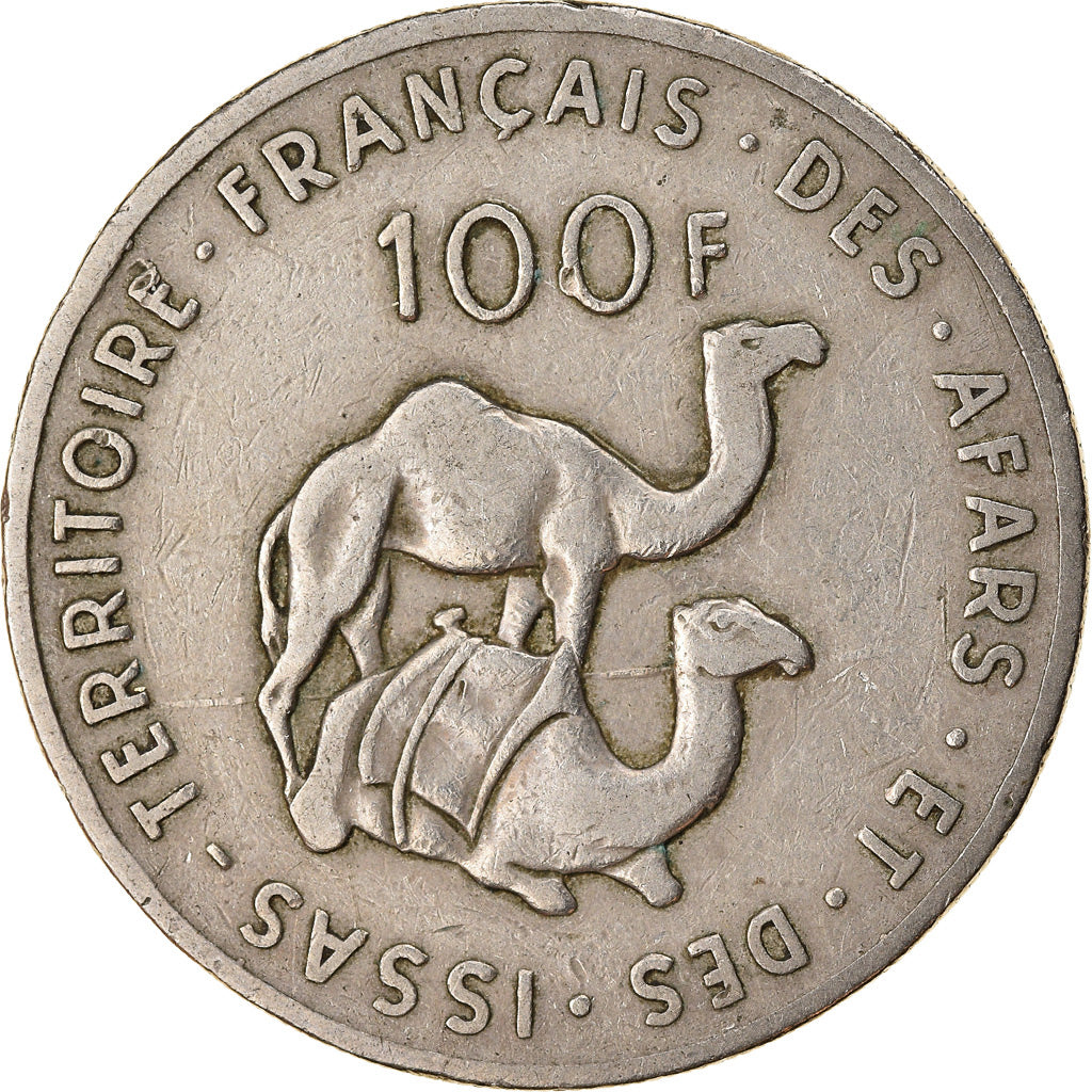 Moneta, AFARS E ISSAS FRANCESI, 100 Francs, 1970, Paris, MB+, Rame-nichel, KM:19