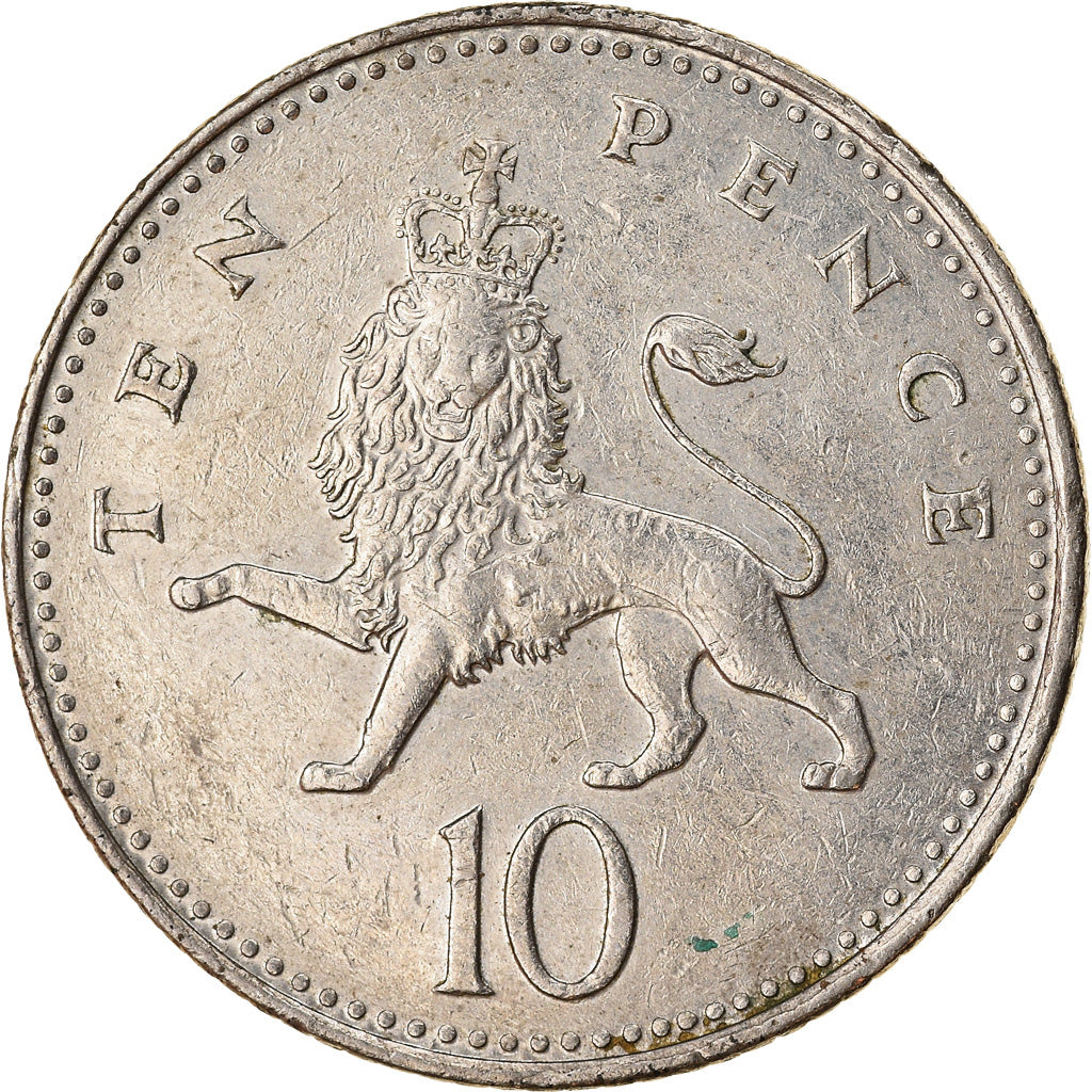 Moneta, Gran Bretagna, Elizabeth II, 10 Pence, 1992, MB+, Rame-nichel, KM:938