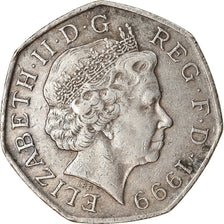 Coin, Great Britain, Elizabeth II, 50 Pence, 1999, EF(40-45), Copper-nickel
