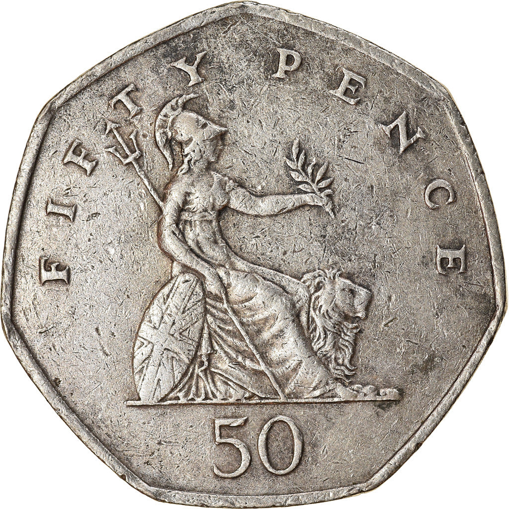 Coin, Great Britain, Elizabeth II, 50 Pence, 1999, EF(40-45), Copper-nickel