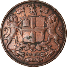 Coin, INDIA-BRITISH, 1/4 Anna, 1858, EF(40-45), Copper, KM:463.1