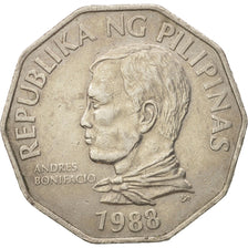 Philippines, 2 Piso, 1988, EF(40-45), Copper-nickel, KM:244
