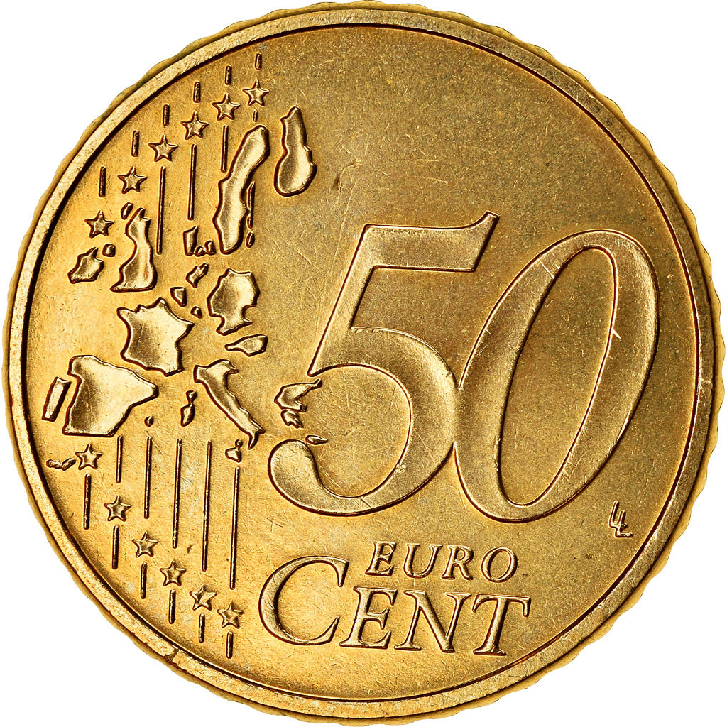 Bundesrepublik Deutschland, 50 Euro Cent, 2004, VZ, Messing, KM:212