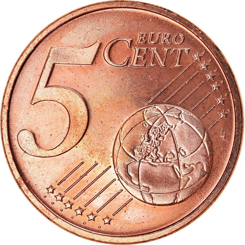 GERMANY - FEDERAL REPUBLIC, 5 Euro Cent, 2013, AU(55-58), Copper Plated Steel