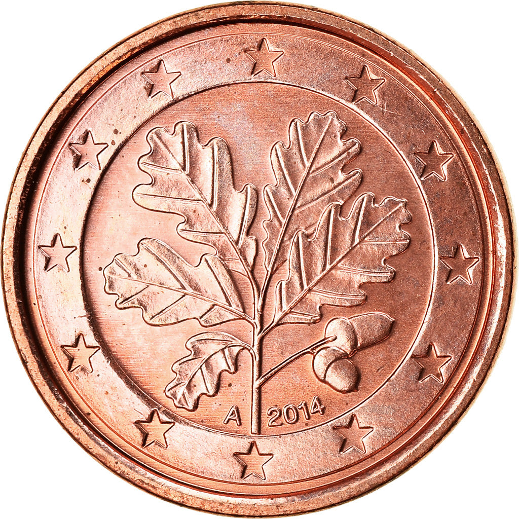 République fédérale allemande, Euro Cent, 2014, SUP, Copper Plated Steel
