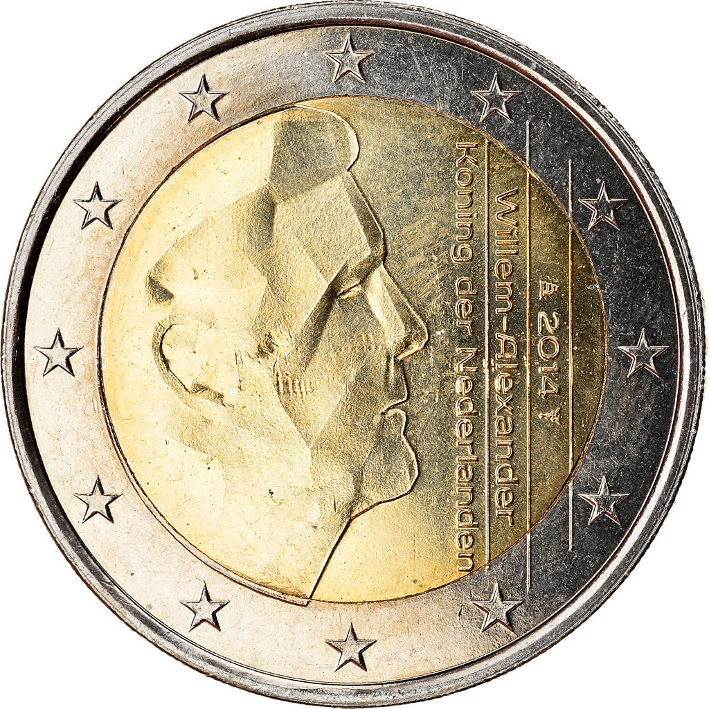 Netherlands, 2 Euro, 2014, AU(55-58), Bi-Metallic, KM:New