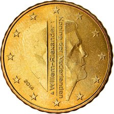 Netherlands, 10 Euro Cent, 2014, AU(55-58), Brass, KM:New