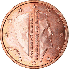 Netherlands, 2 Euro Cent, 2014, AU(55-58), Copper Plated Steel, KM:New