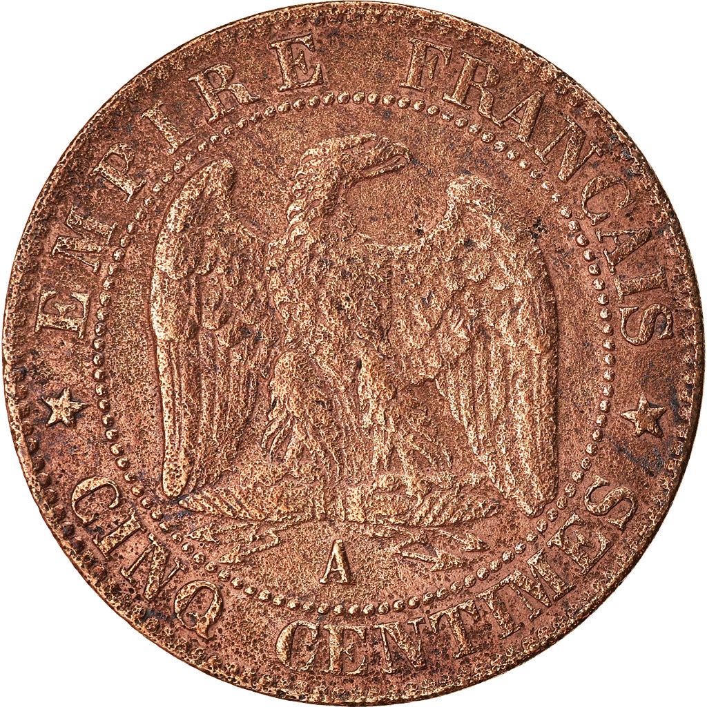 Moneta, Francia, Napoleon III, Napoléon III, 5 Centimes, 1857, Paris, BB