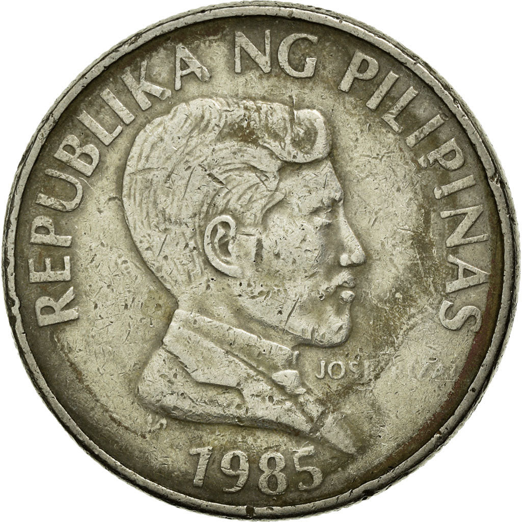 Coin, Philippines, Piso, 1985, EF(40-45), Copper-nickel, KM:243.1