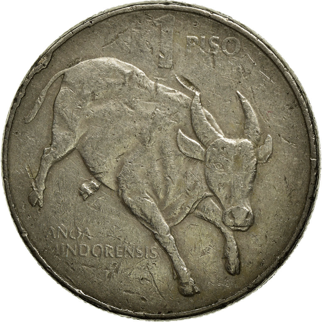 Coin, Philippines, Piso, 1985, EF(40-45), Copper-nickel, KM:243.1