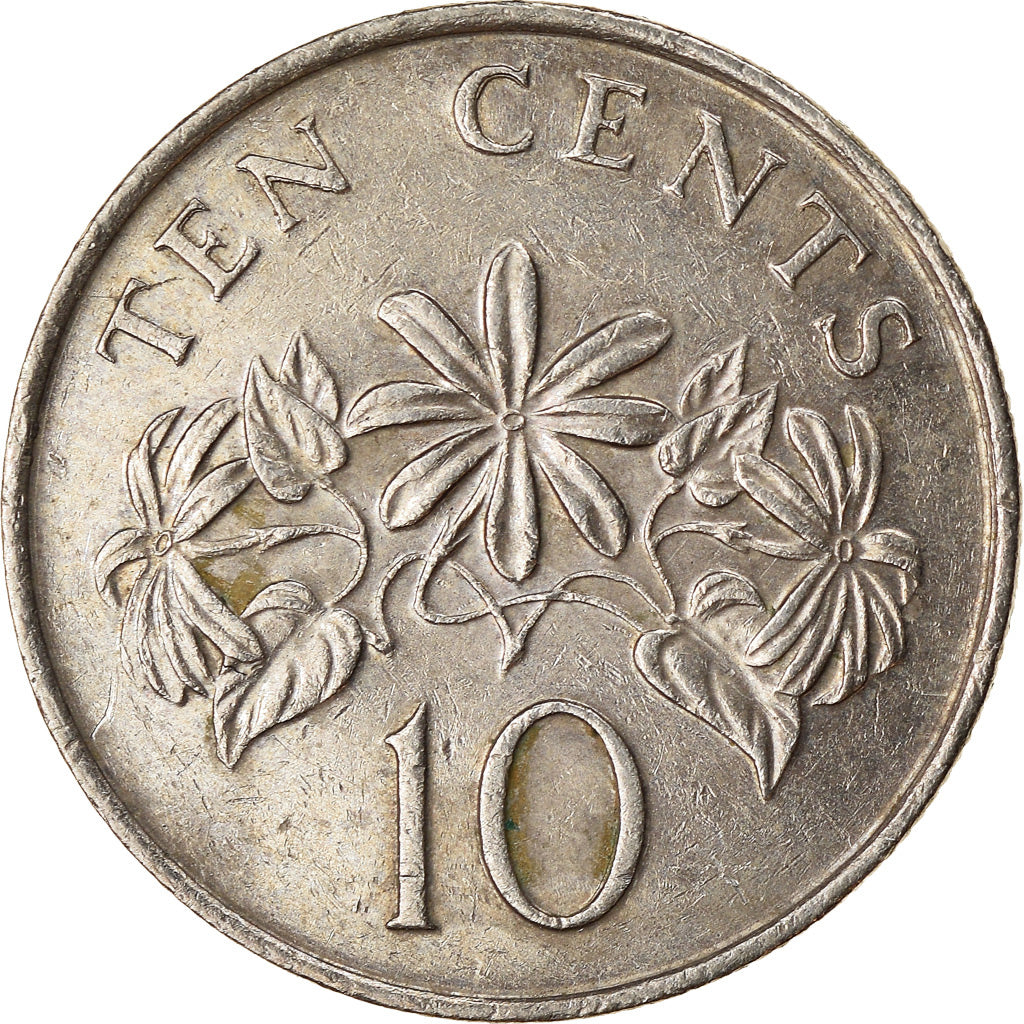 Münze, Singapur, 10 Cents, 1985, British Royal Mint, SS+, Copper-nickel, KM:51