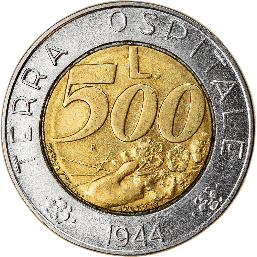 Monnaie, San Marino, 500 Lire, 1991, TTB+, Bi-Metallic, KM:269