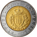 Monnaie, San Marino, 15th Anniversary - Resumption of Coinage, 500 Lire, 1987