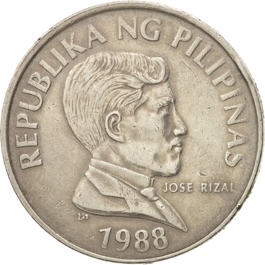 Philippines, Piso, 1988, EF(40-45), Copper-nickel, KM:243.1