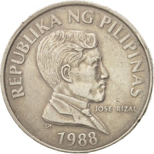 Philippines, Piso, 1988, EF(40-45), Copper-nickel, KM:243.1