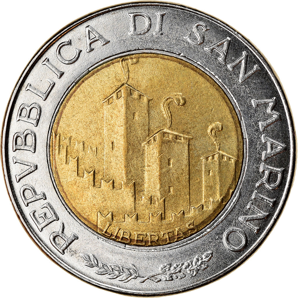 Moneta, San Marino, 500 Lire, 1993, BB, Bi-metallico, KM:301