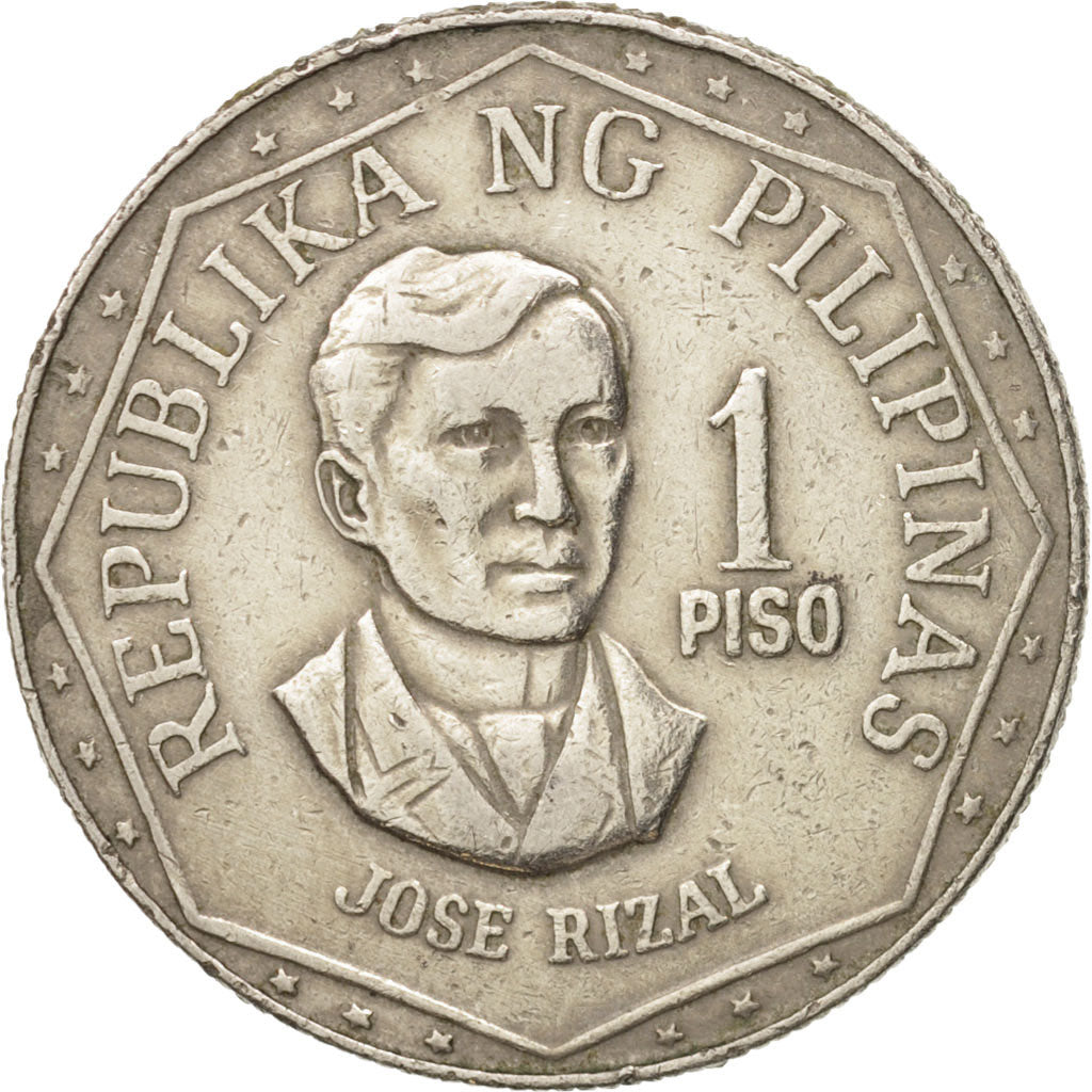 Philippines, Piso, 1977, EF(40-45), Copper-nickel, KM:209.1