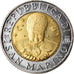 Coin, San Marino, 500 Lire, 1998, Rome, AU(50-53), Bi-Metallic, KM:383