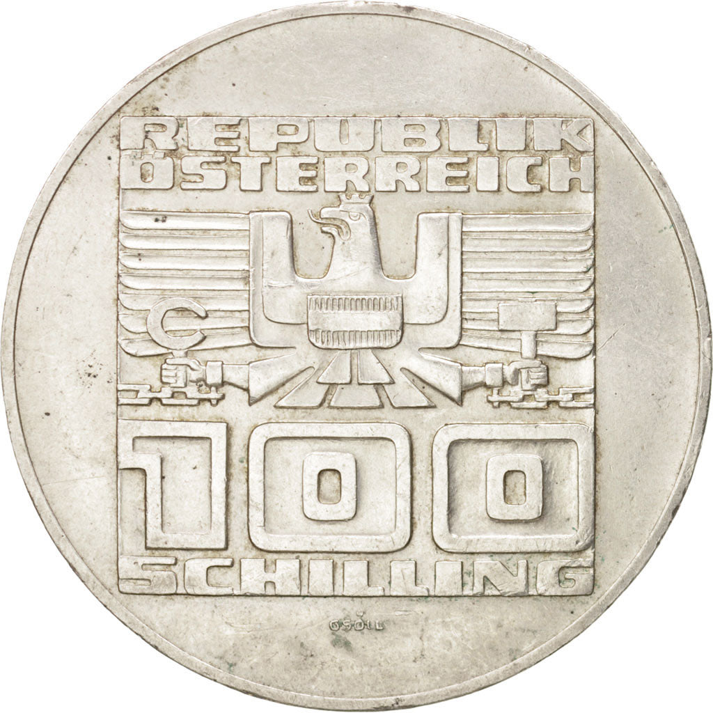 Austria, 100 Schilling, 1976, BB+, Argento, KM:2931