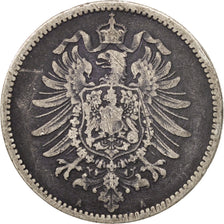 GERMANY - EMPIRE, Wilhelm I, Mark, 1885, Berlin, VF(30-35), Silver, KM:7