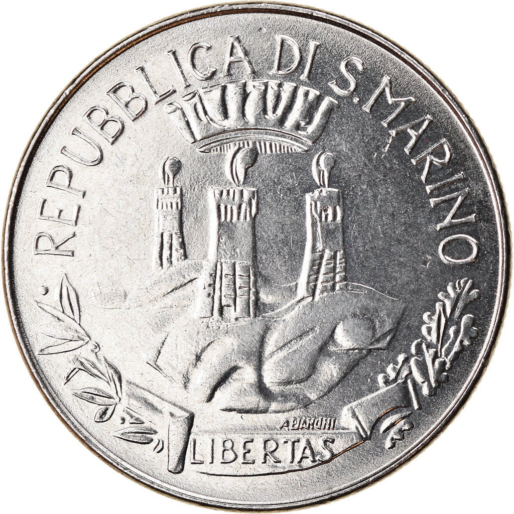 Coin, San Marino, 100 Lire, 1982, Rome, AU(55-58), Steel, KM:137