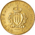 Munten, San Marino, 200 Lire, 1987, ZF, Aluminum-Bronze, KM:208