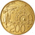 Moneta, San Marino, 200 Lire, 1992, AU(50-53), Aluminium-Brąz, KM:285