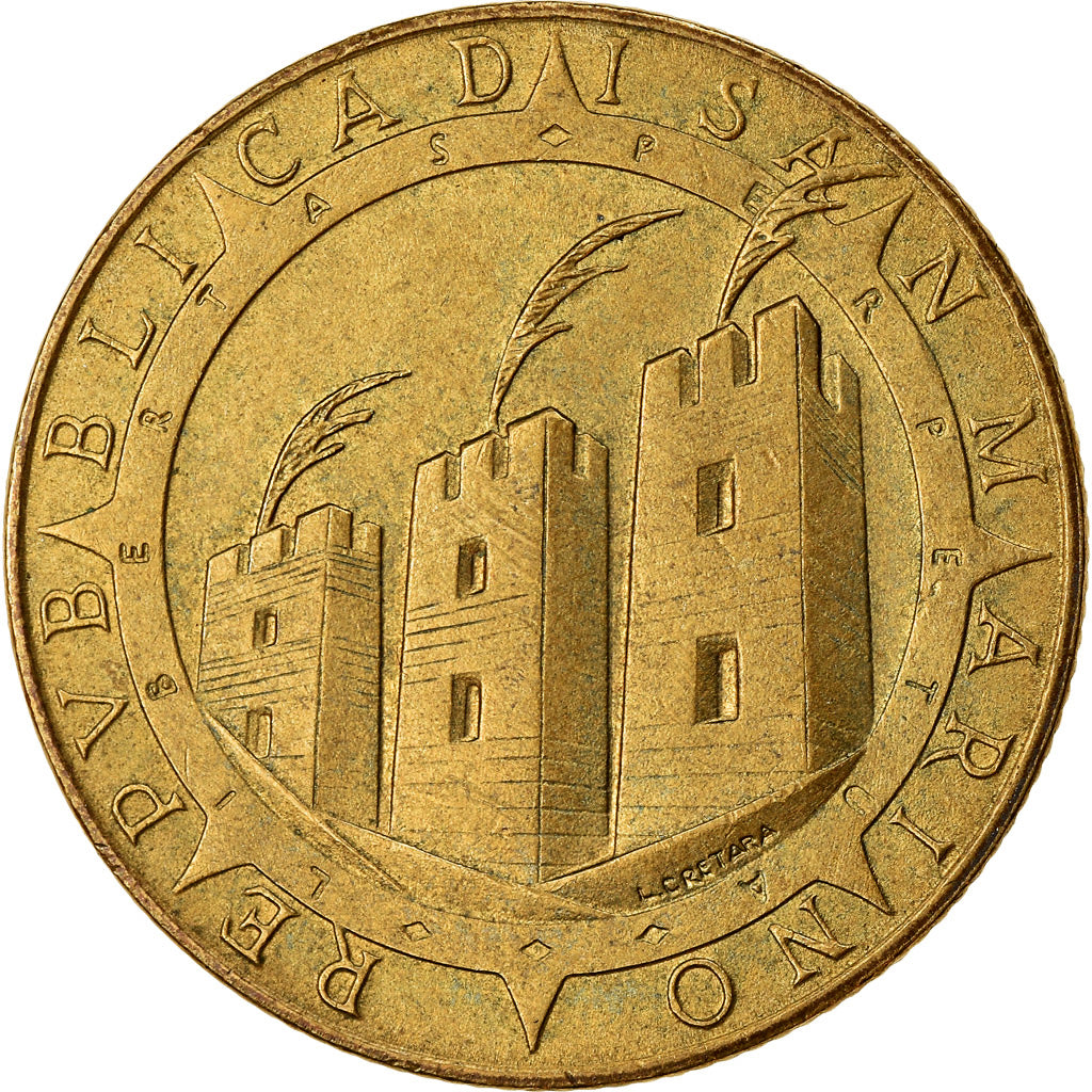 Monnaie, San Marino, 200 Lire, 1992, TTB, Aluminum-Bronze, KM:285