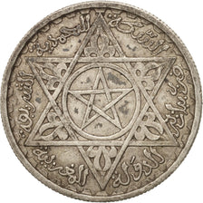 Morocco, Mohammed V, 100 Francs, 1953, Paris, EF(40-45), Silver, KM:52