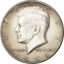 United States, Kennedy Half Dollar, 1964, U.S. Mint, AU(50-53), KM 91