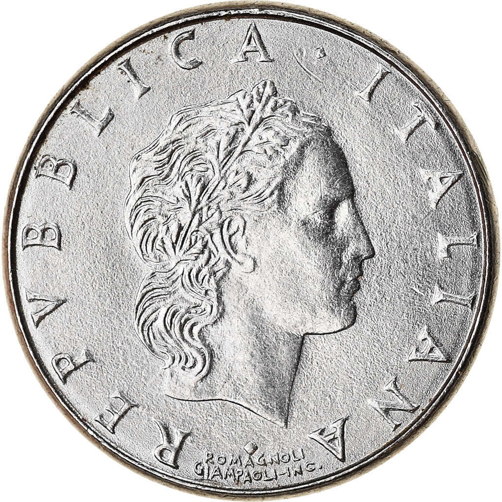 Münze, Italien, 50 Lire, 1992, Rome, UNZ, Stainless Steel, KM:95.2