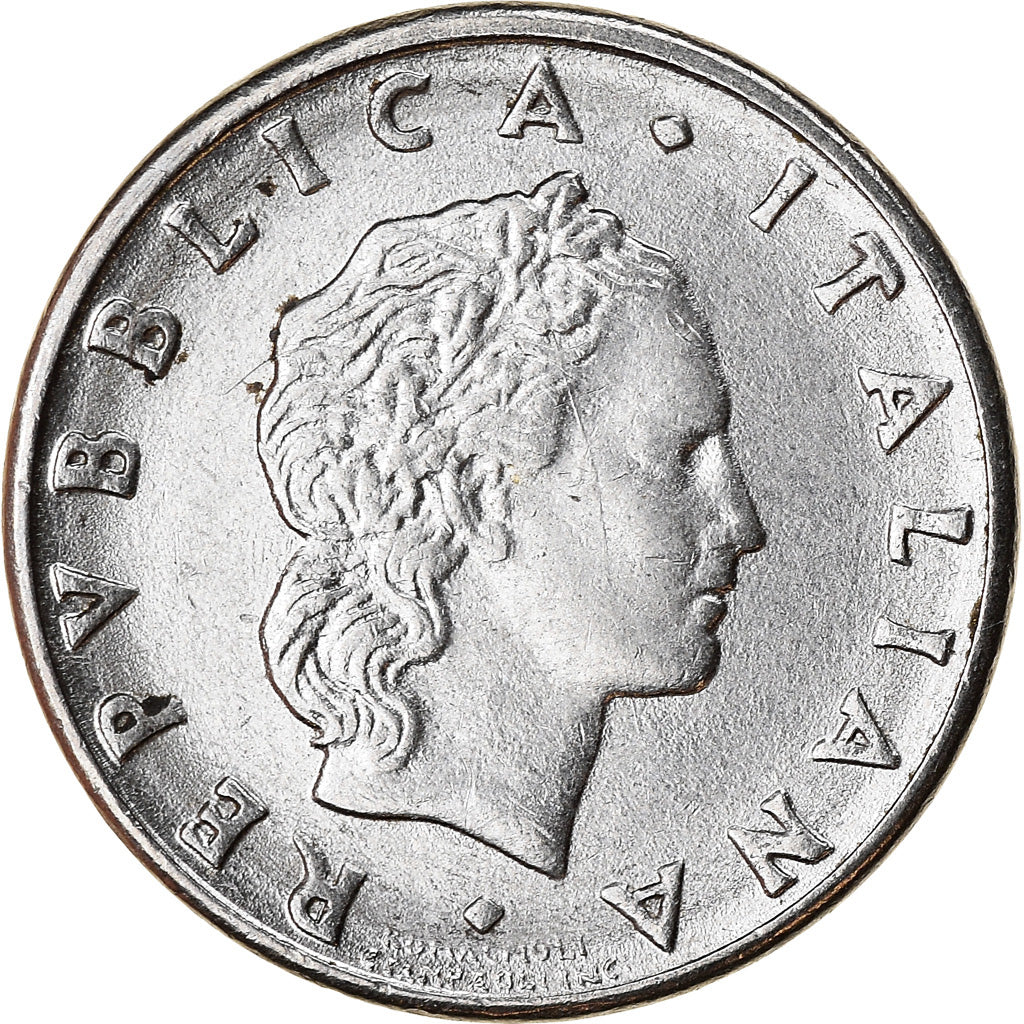 Münze, Italien, 50 Lire, 1995, Rome, UNZ, Stainless Steel, KM:95.2